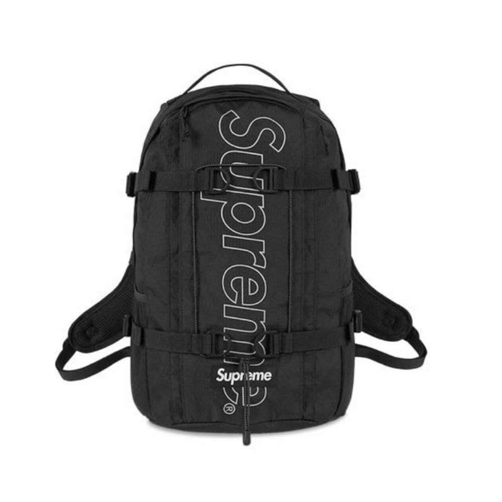 Authentic Light Beautiful Black Supreme Backpack!